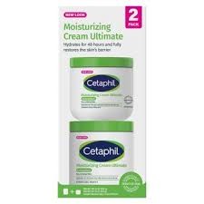 Cetaphil Moisturizing Cream Ultimate with Prebiotic Aloe – Very Dry to Dry, Sensitive Skin, 20 oz. + 16 oz. (2 Pack)