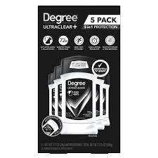 Degree Men UltraClear+ Antiperspirant Deodorant – Black & White, 2.7 oz. (5 Pack)