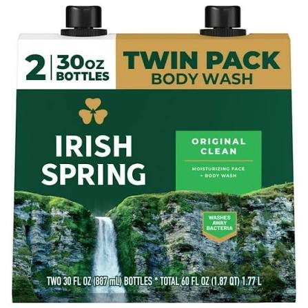Irish Spring Body Wash for Men – Original Clean, 30 fl. oz. (2 Pack)