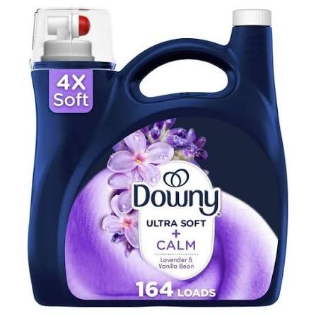 Downy Ultra Soft + Calm Liquid Fabric Softener – Lavender & Vanilla Bean, 111 fl. oz. (164 Loads)