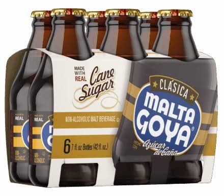 Goya Malta Clásica Cane Sugar Drink – 7 fl. oz. Bottles (6 Pack)