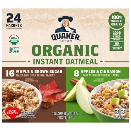 Quaker Organic Instant Oatmeal