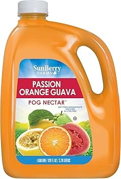 Sunberry Farms Passion Orange Guava (POG) Nectar – 128 fl. oz. (1 Gallon)