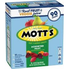 Mott's Assorted Fruit Flavored Snacks – 0.8 oz. (90 Pack)
