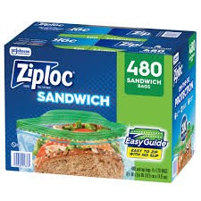Ziploc Seal Top Bags – Sandwich Size, 480 Count