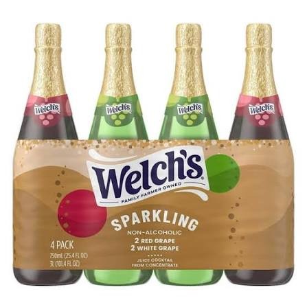 Welch's Sparkling Juice Cocktail Variety Pack – 750 ml (4 Pack)